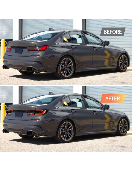 Luces Traseras VLAND para BMW Serie 3 G20 2019-2024, Ahumadas