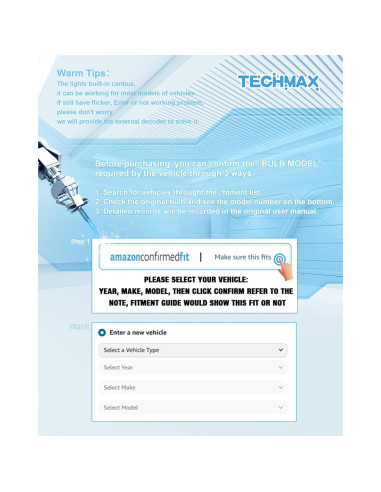 Bombilla LED TECHMAX H11 6000K 100W 20000LM Antiniebla