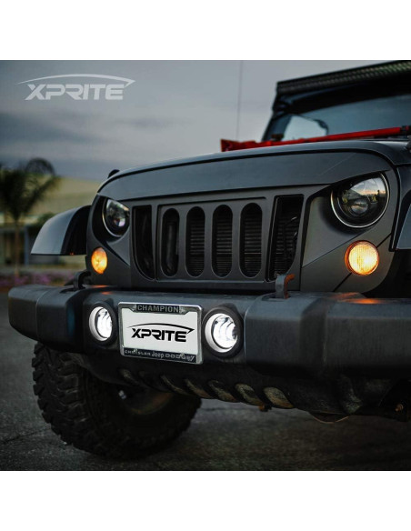 Luces de Niebla LED 4 Pulgadas Xprite 60W Jeep Wrangler 2007-2018
