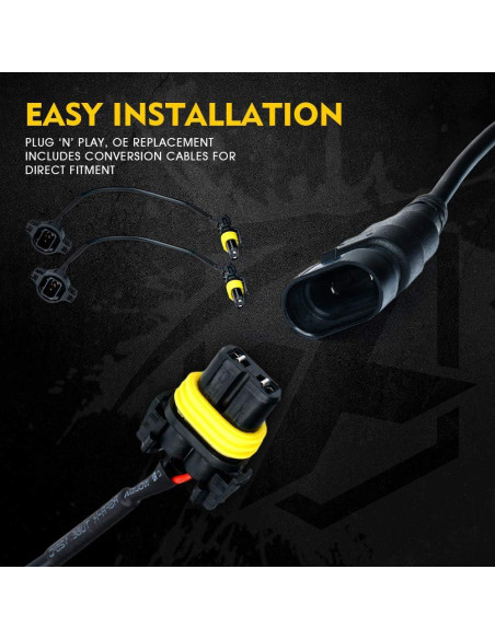 Luces de Niebla LED 4 Pulgadas Xprite 60W Jeep Wrangler 2007-2018