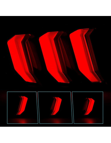 Luces Traseras LED VRC para Ford Mustang 2015-2023