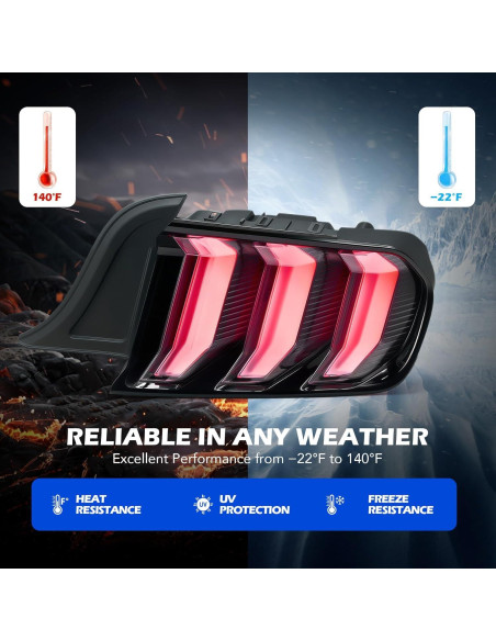 Luces Traseras LED VRC para Ford Mustang 2015-2023