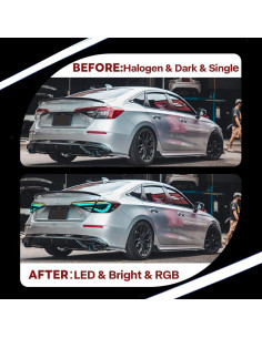 Luces Traseras RGB COOLCMP para Honda Civic 2022-2025 2