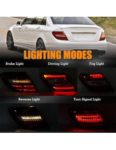 Luz Trasera Izquierda YEQSHNG para Mercedes Benz W204 2011-2014 2