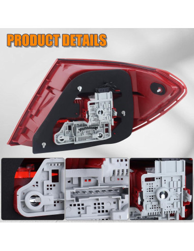 Luz Trasera Izquierda YEQSHNG para Mercedes Benz W204 2011-2014