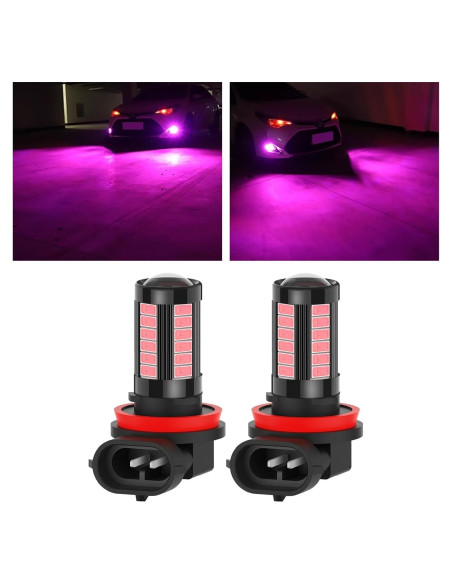 Bombillas de Luz de Niebla LED SamWinGear H11/H8 Rosa 2PCS
