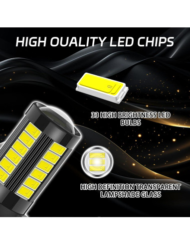 Bombillas de Luz de Niebla LED SamWinGear H11/H8 Rosa 2PCS