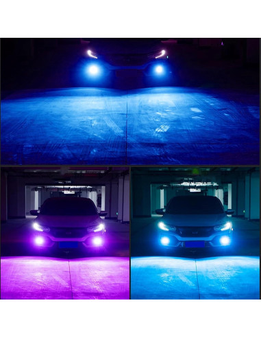 Bombillas de Luz de Niebla LED SamWinGear H11/H8 Rosa 2PCS