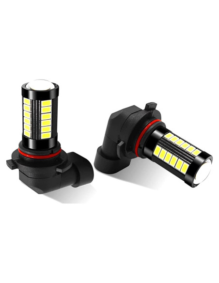 Bombillas Antiniebla LED 9006 FEDOEY 2 PCS 1500 Lúmenes Blanco