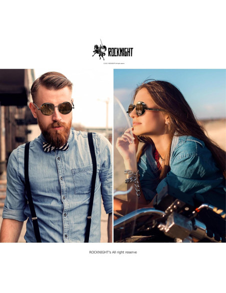 Gafas de Sol Góticas Steampunk ROCKNIGHT UV400 Unisex