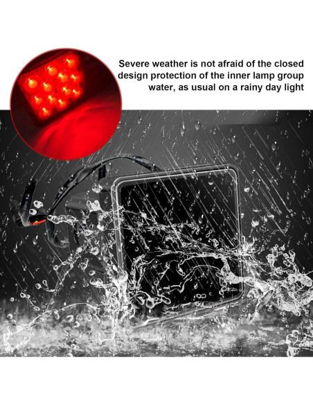 Luz de Freno LED Eratus 15 LEDs 35W Impermeable 12V Negro