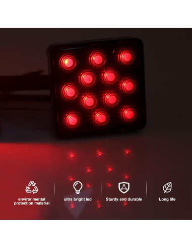 Luz de Freno LED Eratus 15 LEDs 35W Impermeable 12V Negro