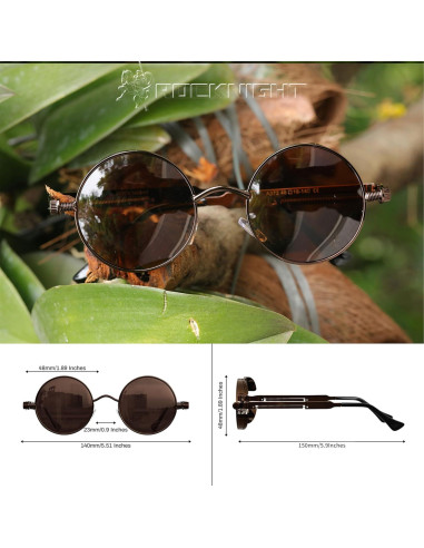 Gafas de Sol Góticas Steampunk ROCKNIGHT UV400 Unisex