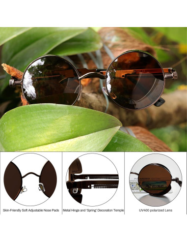 Gafas de Sol Góticas Steampunk ROCKNIGHT UV400 Unisex