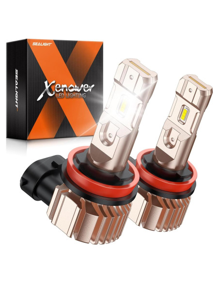 Bombillas LED de Niebla SEALIGHT H11 14000LM 6500K Blanco Frío