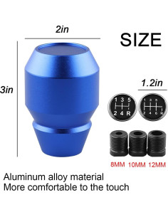 Perilla de Cambio Zpana Azul para Auto Manual y Automático 2