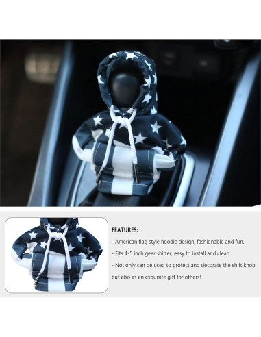 Cubierta de Palanca de Cambios Stacool Sudadera Bandera USA