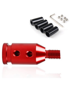 Adaptador de Perilla de Cambio Luminuti Aluminio Rojo 5.49cm