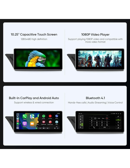 Pantalla Táctil 10.25" AINAVI para Audi A4 A5 S4 S5 2009-2016