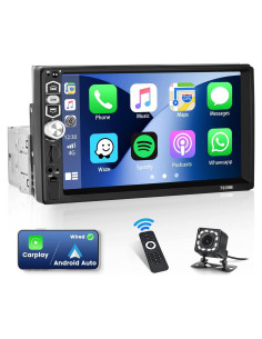 Radio de Coche 1 Din Mantian 7" CarPlay Bluetooth USB AUX