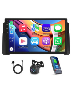 Estéreo Doble Din Laueily 9" para BMW E46 1999-2005 GPS Bluetooth