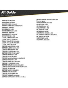 Kit de Instalación de Radio Doble DIN Scosche GMT2049AB para GM 1994-12 2