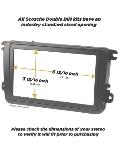 Kit de Instalación de Radio Doble DIN Scosche GMT2049AB para GM 1994-12