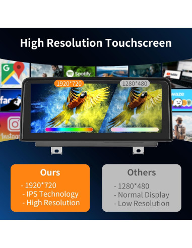 Pantalla Táctil 10.25" CarPlay/Android Auto BMW X1 F48/F49