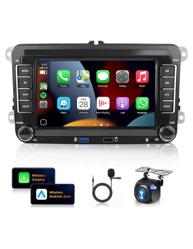 Estéreo de Coche Android 7" 2+64G para VW Jetta Golf Passat