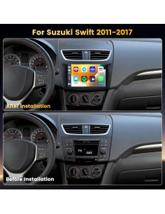 Estéreo de Coche Fuluku 4+64GB Android 9" para Suzuki Swift 2011-2017 2