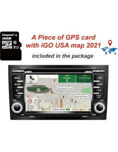 Estéreo de Coche Amaseaudio WinCE 2 Din para Audi A4/S4/RS4 2
