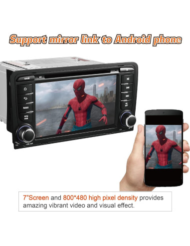 Estéreo de Coche Amaseaudio WinCE 2 Din para Audi A4/S4/RS4