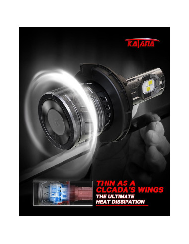 Bombilla de Niebla KATANA H13 70W 16000 Lúmenes 6500K