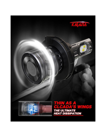 Bombilla de Niebla KATANA H13 70W 16000 Lúmenes 6500K