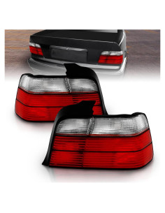 Luces Traseras Rojas/Transparentes AmeriLite para BMW E36 4 Puertas