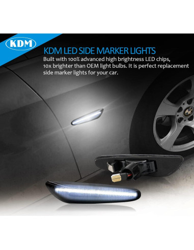 Luces de Marcador Lateral LED KDM para BMW E90 E91 E92 E93