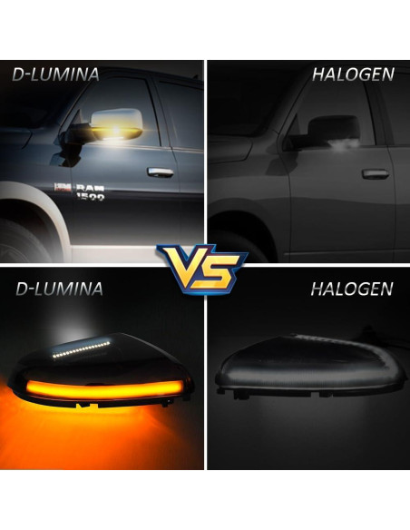 Luces de Señal de Giro LED D-Lumina para Espejos Dodge Ram