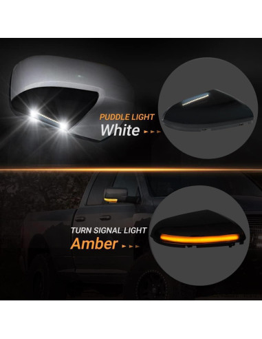 Luces de Señal de Giro LED D-Lumina para Espejos Dodge Ram