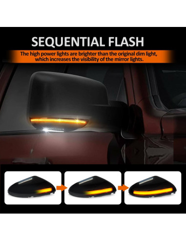 Luces de Señal de Giro LED D-Lumina para Espejos Dodge Ram