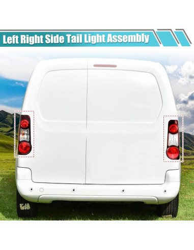 Lentes de Luz Trasera uxcell para Peugeot Partner y Citroen Berlingo 2012-2019