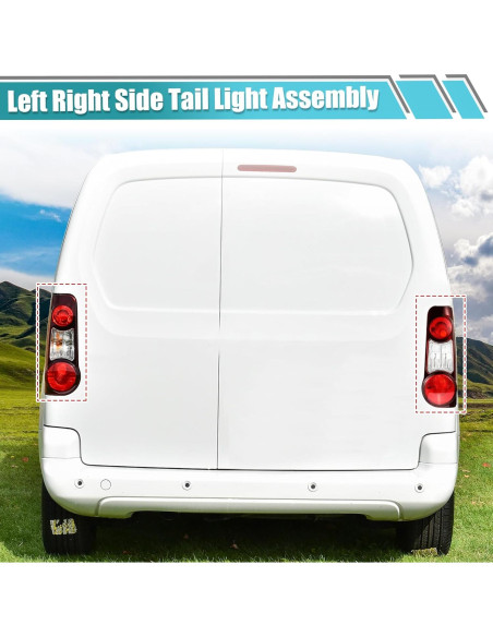 Lentes de Luz Trasera uxcell para Peugeot Partner y Citroen Berlingo 2012-2019