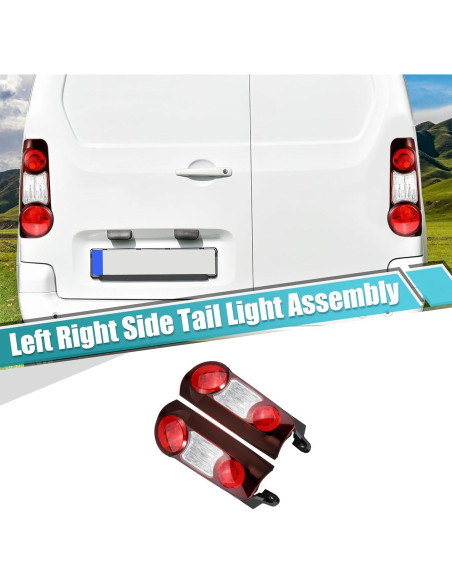Lentes de Luz Trasera uxcell para Peugeot Partner y Citroen Berlingo 2012-2019