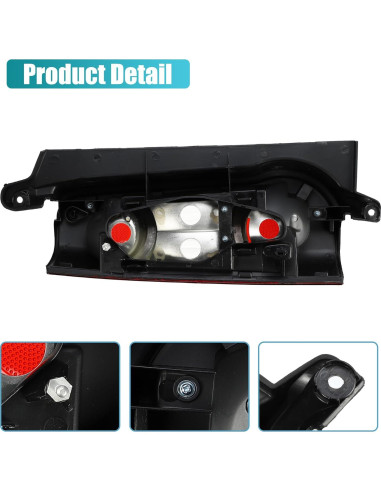 Lentes de Luz Trasera uxcell para Peugeot Partner y Citroen Berlingo 2012-2019