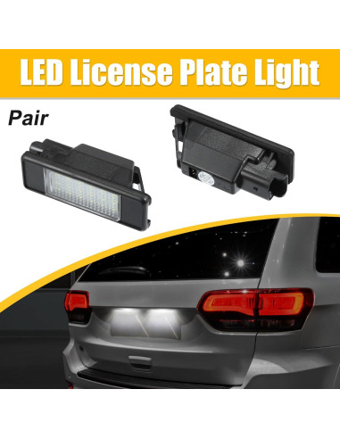 Luz de Placa LED X AUTOHAUX para Peugeot 207/208/308 - Blanca