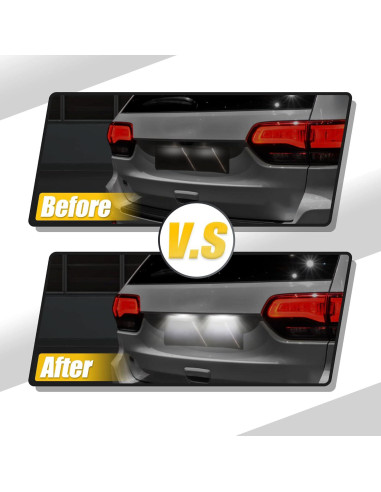 Luz de Placa LED X AUTOHAUX para Peugeot 207/208/308 - Blanca