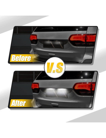 Luz de Placa LED X AUTOHAUX para Peugeot 207/208/308 - Blanca