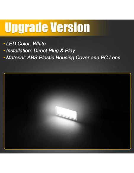 Luz de Placa LED X AUTOHAUX para Peugeot 207/208/308 - Blanca