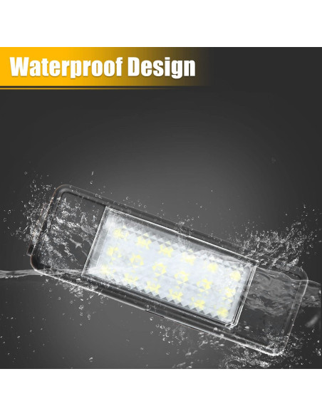Luz de Placa LED X AUTOHAUX para Peugeot 207/208/308 - Blanca