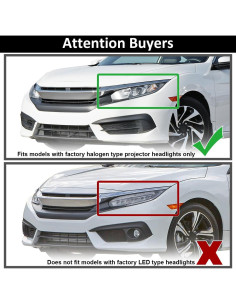 Faros Proyector LED Spec-D Tuning Honda Civic 2016-2021 2