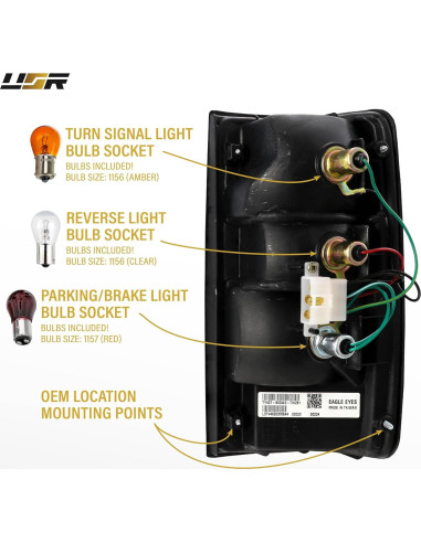 Lámparas Traseras USR para Toyota Pick Up 1989-1995 - Par